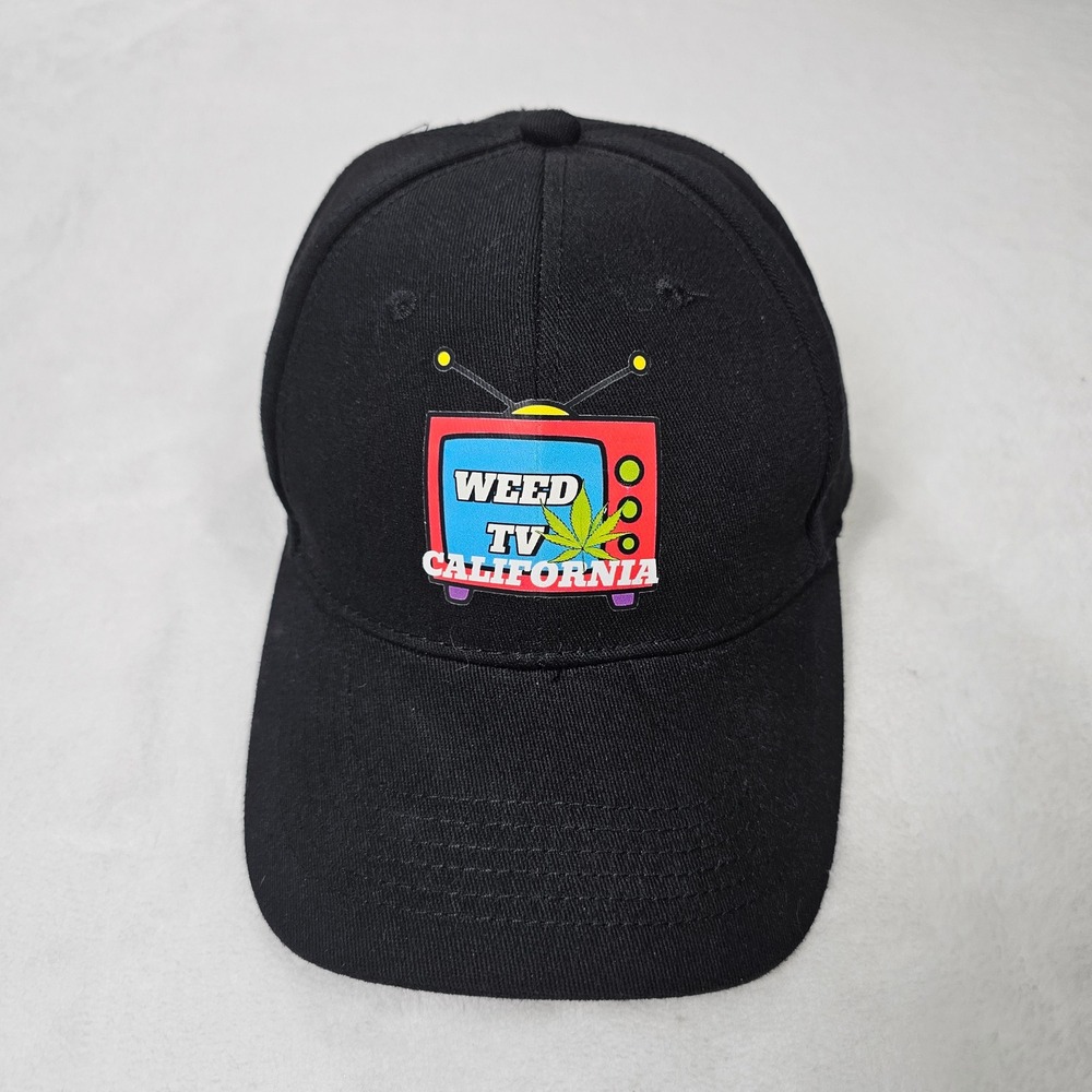 i Fashion Weed TV California Baseball Cap Mens OSFM Black Excellent Strapback